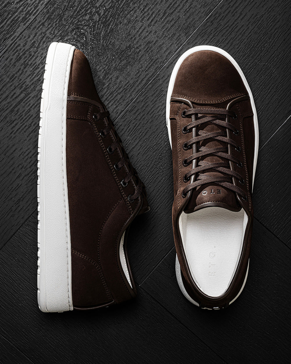 LT 01 Shades Nubuck Chocolate – sneakers in brown nubuck leather, photo 12