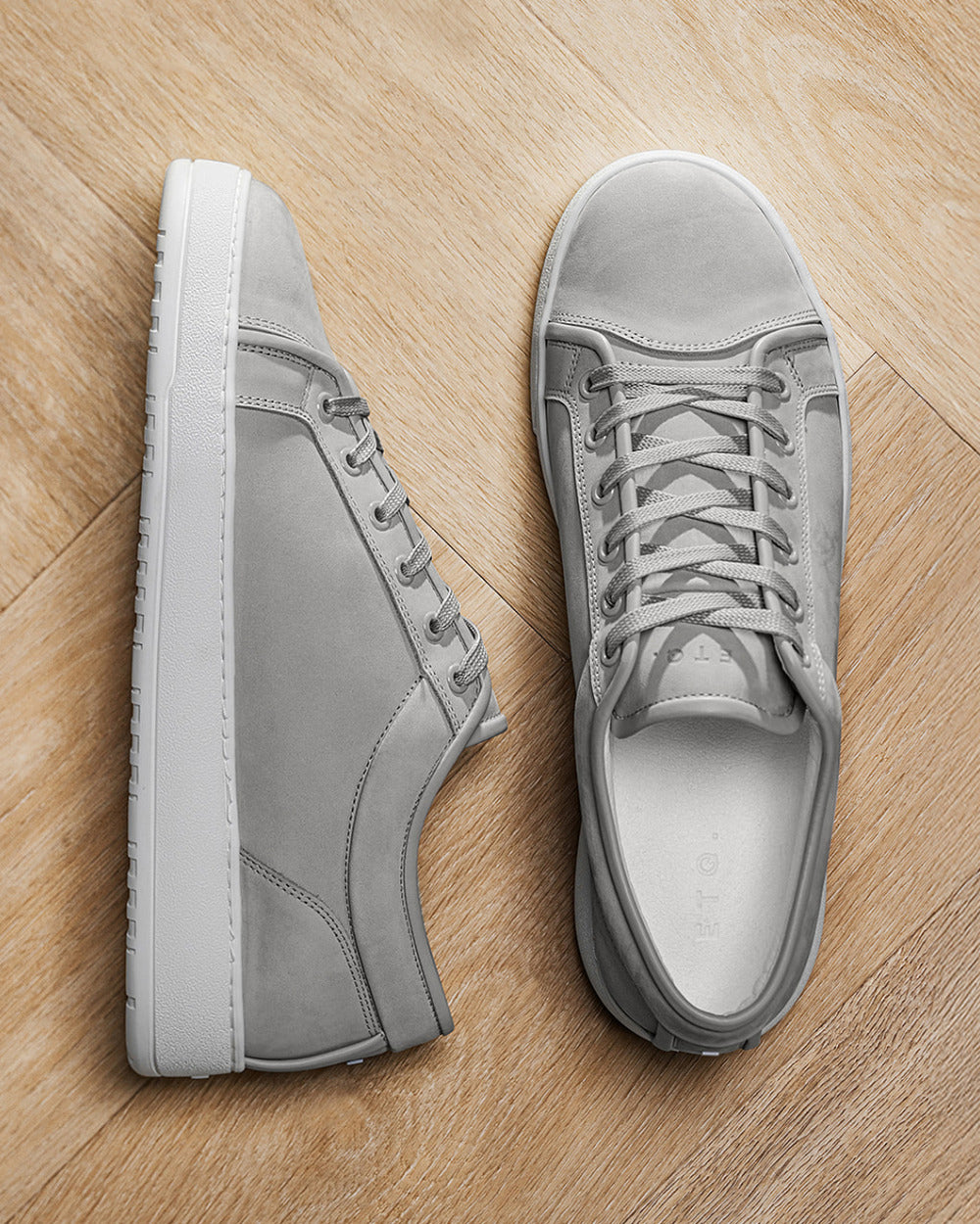 LT 01 Shades Nubuck Glacier Grey – sneakers in grey nubuck leather, photo 13