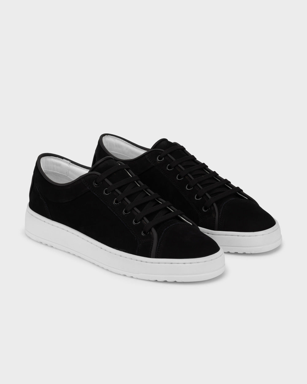 LT 01 Shades Nubuck Jet Black – sneakers in black nubuck leather, photo 12