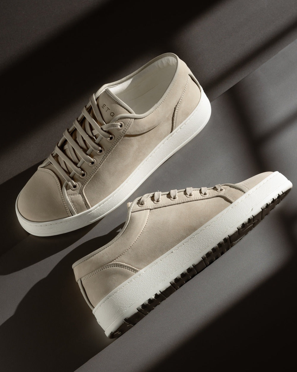 LT 01 Shades Nubuck Sand – sneakers in beige nubuck leather, photo 7