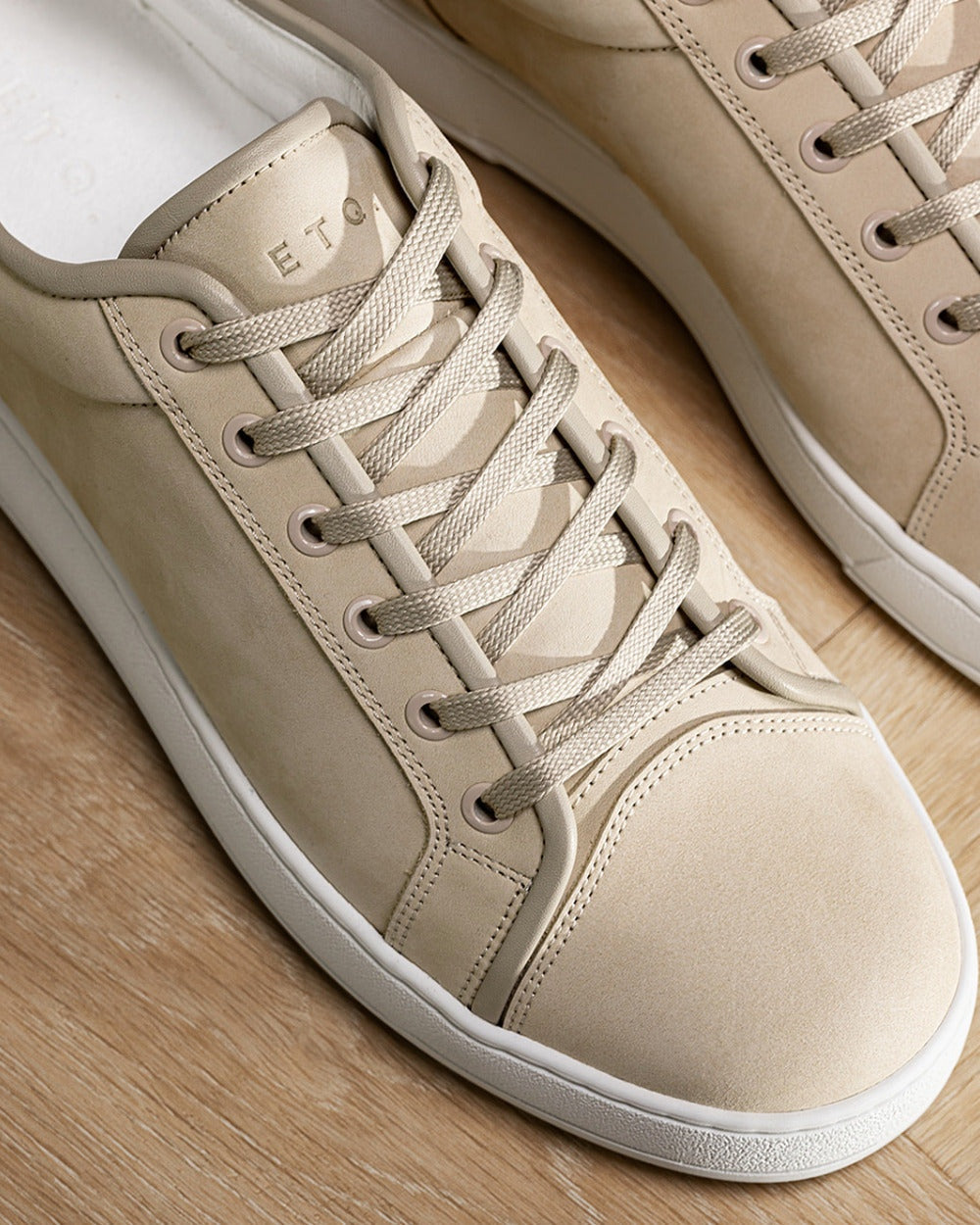 LT 01 Shades Nubuck Sand – sneakers in beige nubuck leather, photo 9