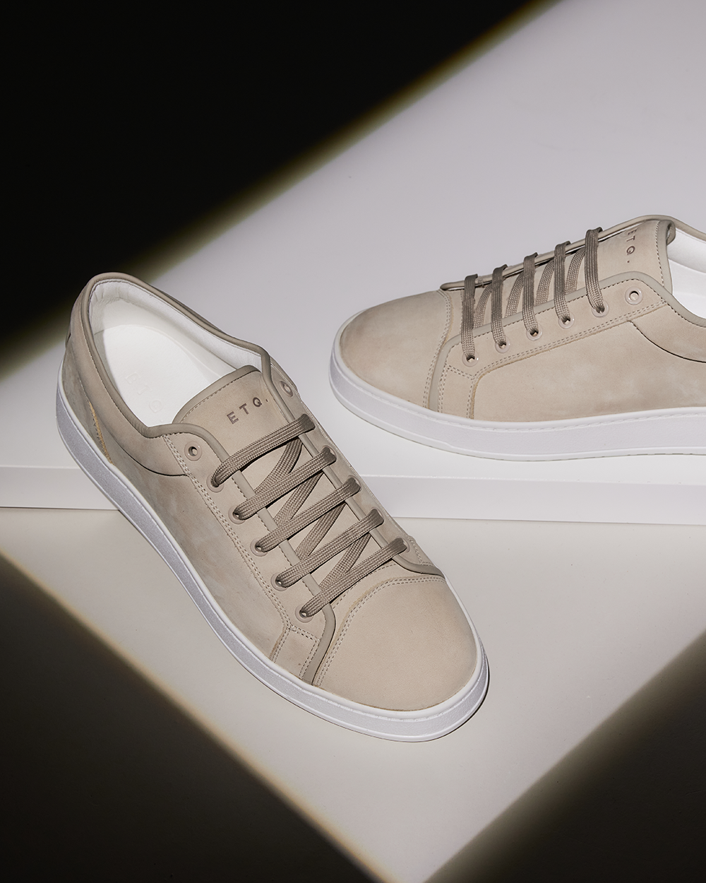 LT 01 Shades Nubuck Sand – sneakers in beige nubuck leather, photo 13