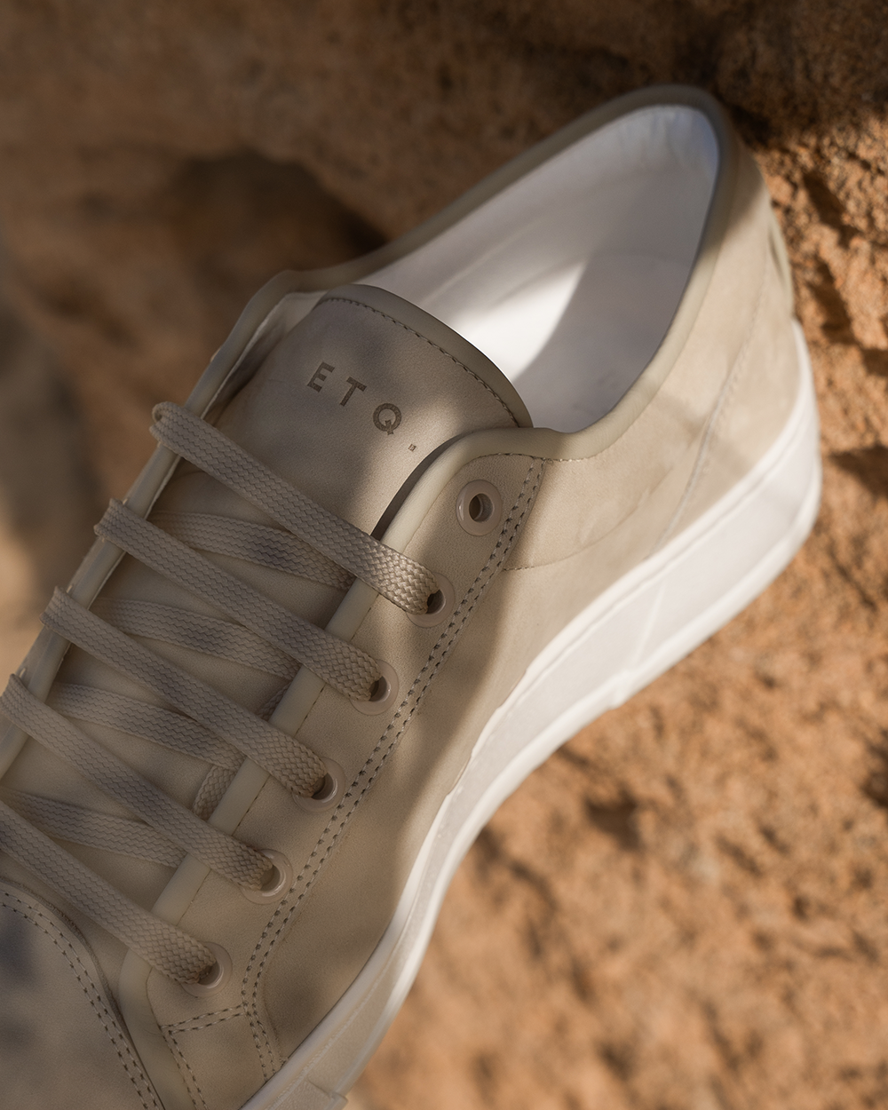 LT 01 Shades Nubuck Sand – sneakers in beige nubuck leather, photo 18
