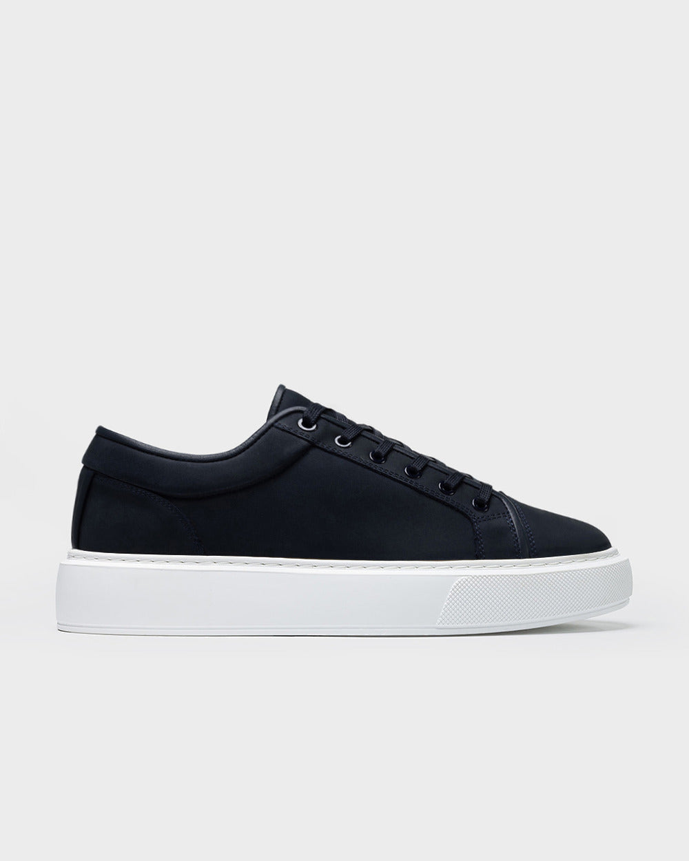 LT 01 Platform Blueberry – platform sneakers in blue nubuck leather