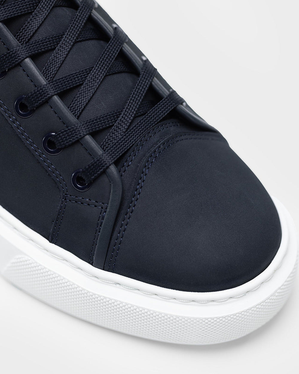 LT 01 Platform Blueberry – platform sneakers in blue nubuck leather, photo 5