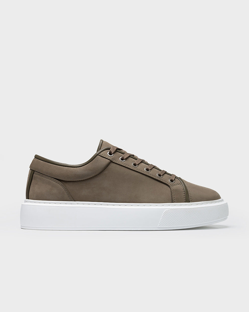 LT 01 Platform Desert Taupe – platform sneakers in taupe nubuck leather