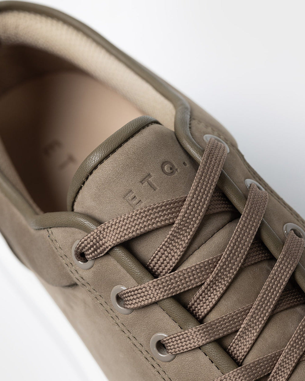 LT 01 Platform Desert Taupe – platform sneakers in taupe nubuck leather, photo 10