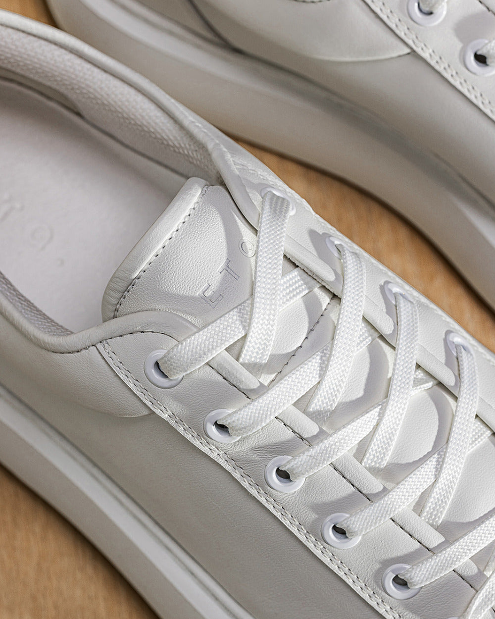 LT 01 Platform Premium Nappa White – platform sneakers in white nappa leather, photo 5