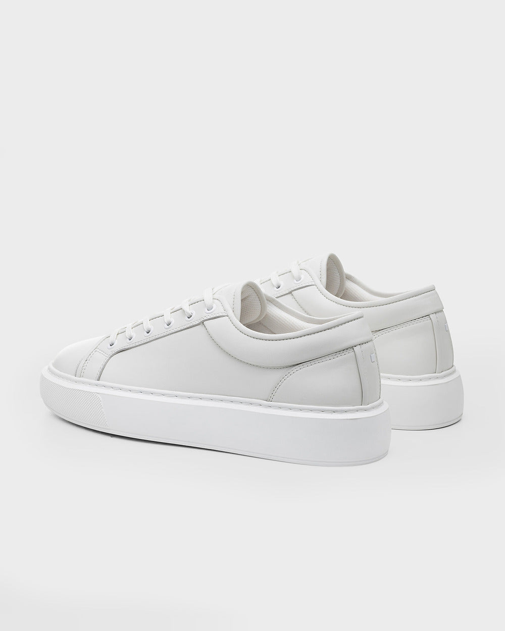 LT 01 Platform Premium Nappa White – platform sneakers in white nappa leather, photo 9