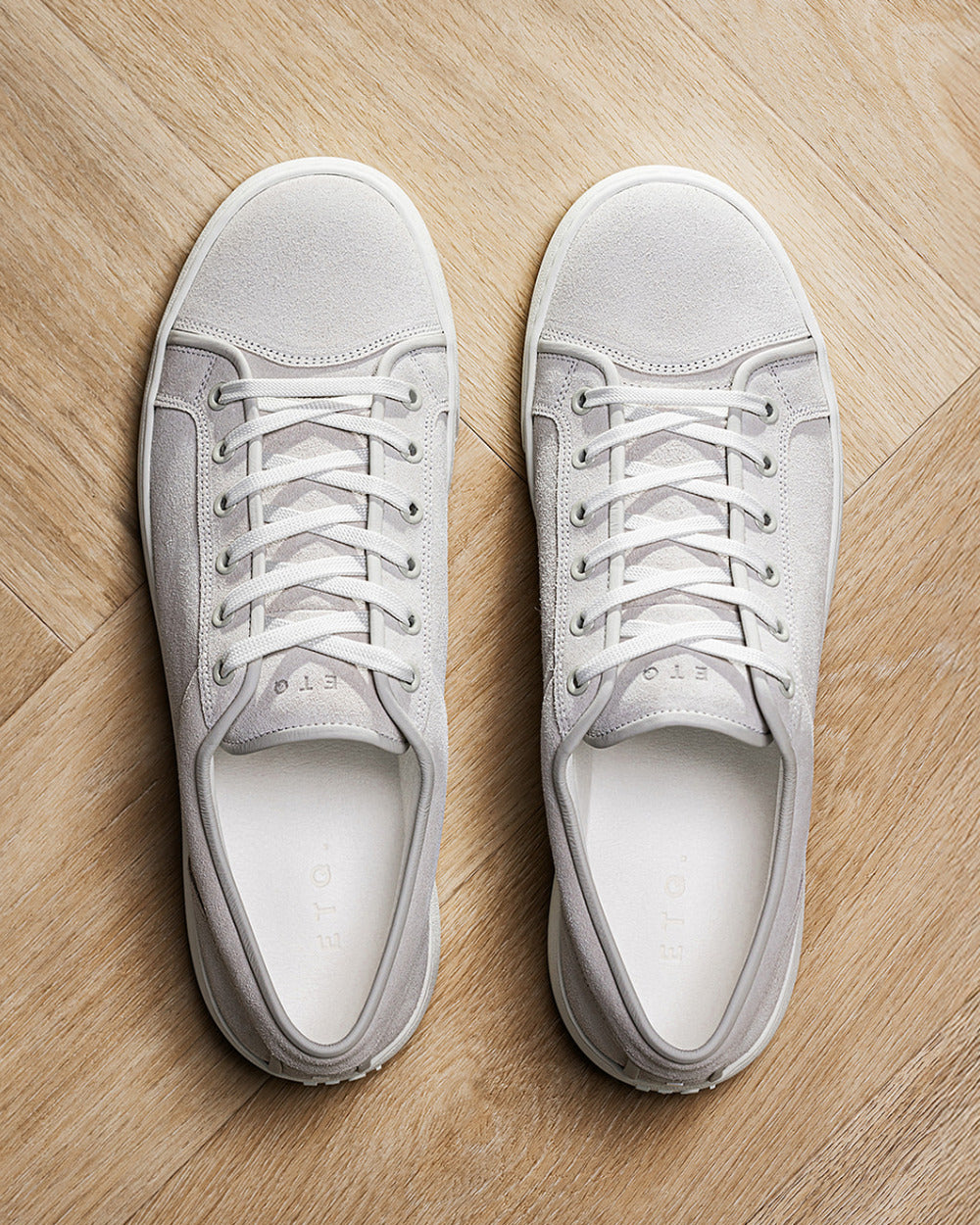 LT 01 Shades Suede Cement Grey – sneakers in grey suede, photo 15