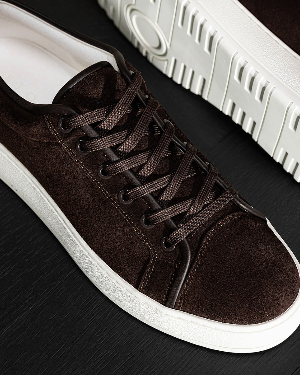 LT 01 Shades Suede Chocolate – sneakers in brown suede, photo 9