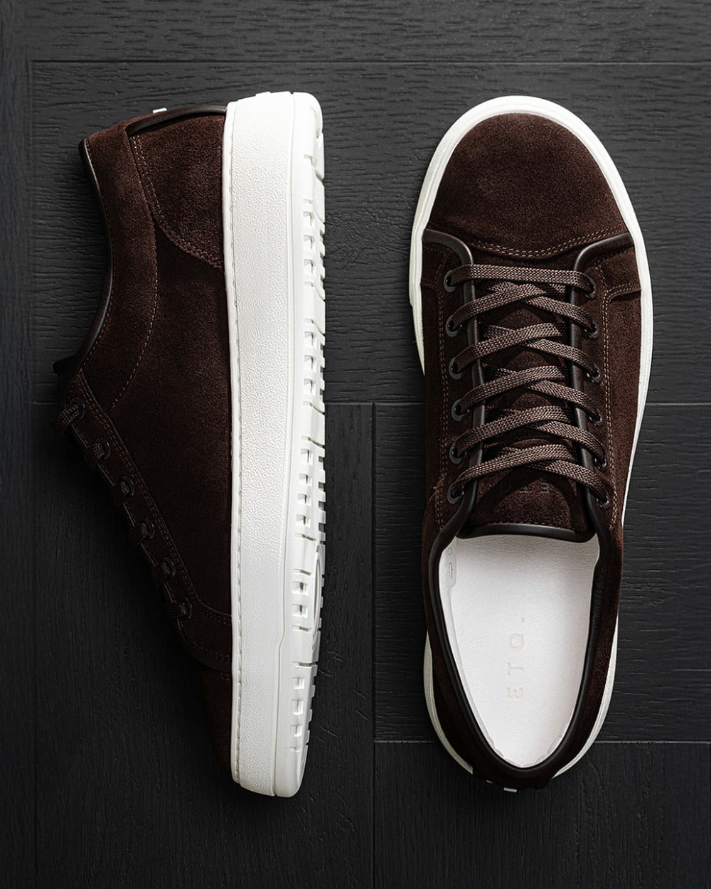 LT 01 Shades Suede Chocolate – sneakers in brown suede, photo 15