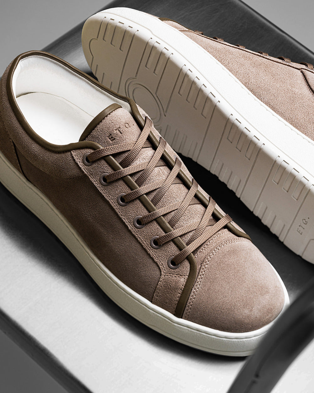 LT 01 Shades Suede Desert Taupe – sneakers in taupe suede, photo 5