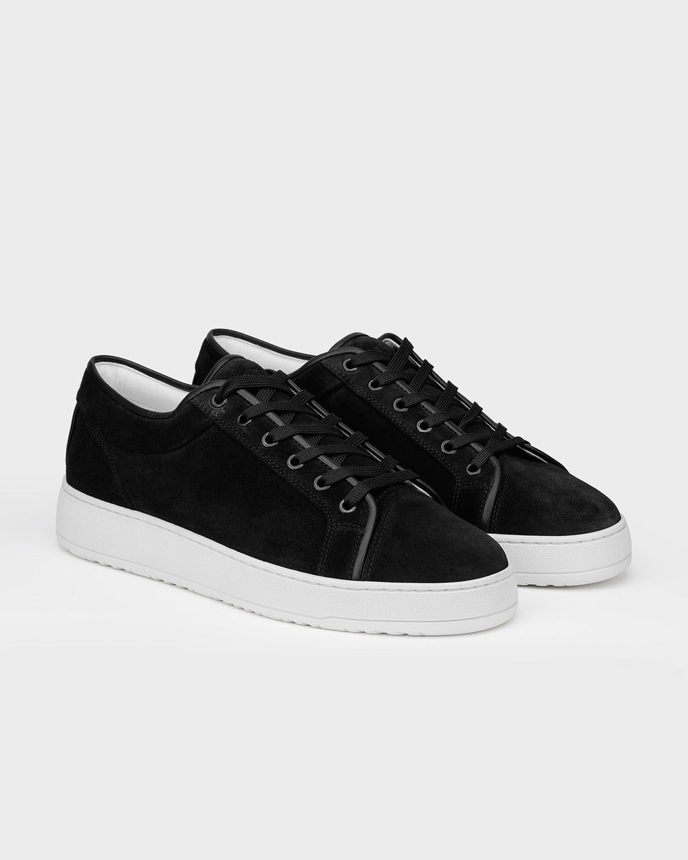 LT 01 Shades Suede Jet Black – sneakers in black suede, photo 11