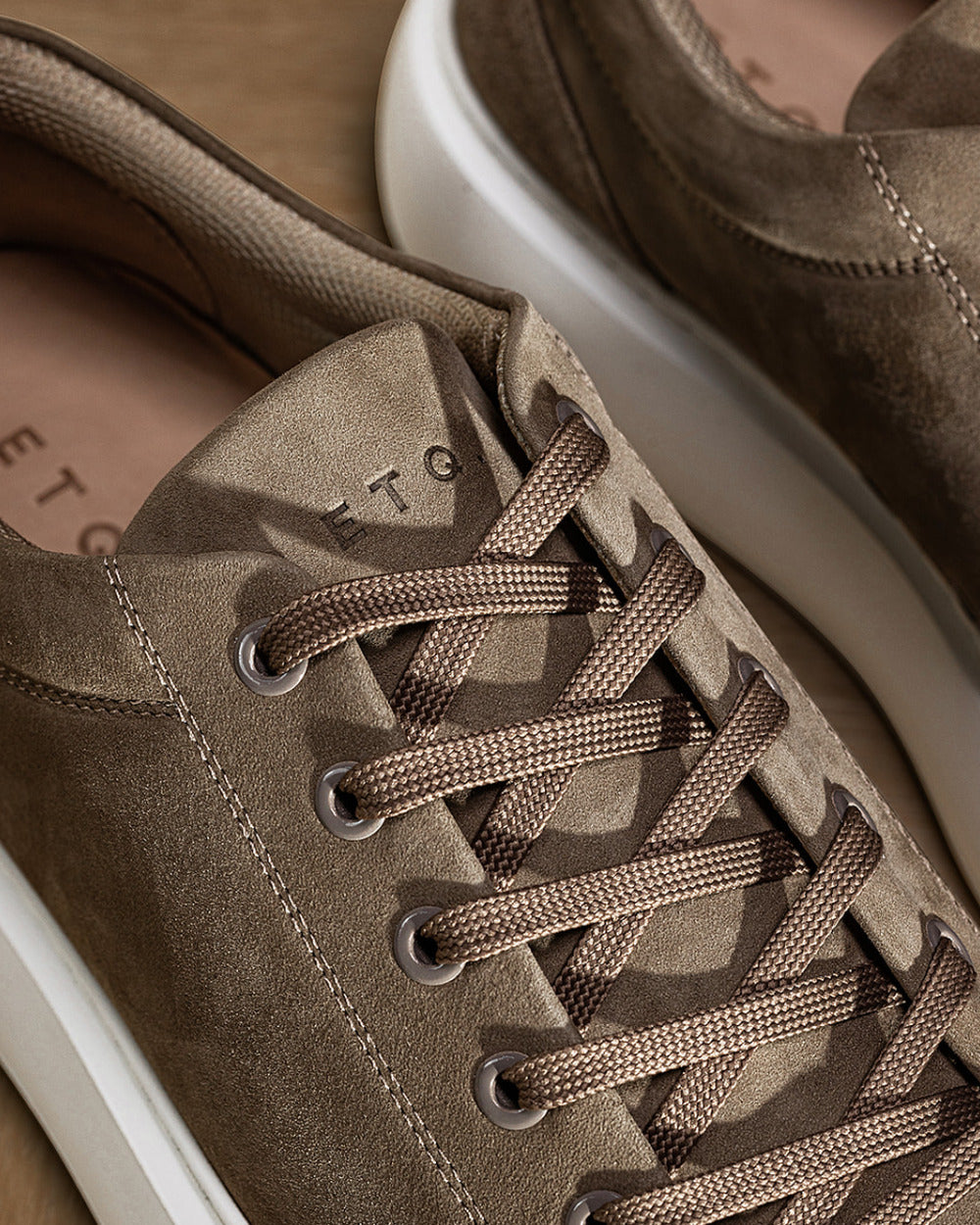 LT 02 Platform Nubuck Desert Taupe – platform sneakers in taupe nubuck leather, photo 5