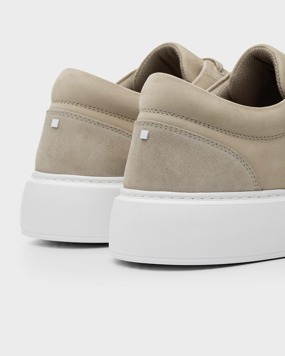 LT 02 Platform Nubuck Sand – platform sneakers in beige nubuck leather, photo 7