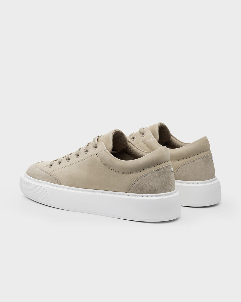 LT 02 Platform Nubuck Sand – platform sneakers in beige nubuck leather, photo 10