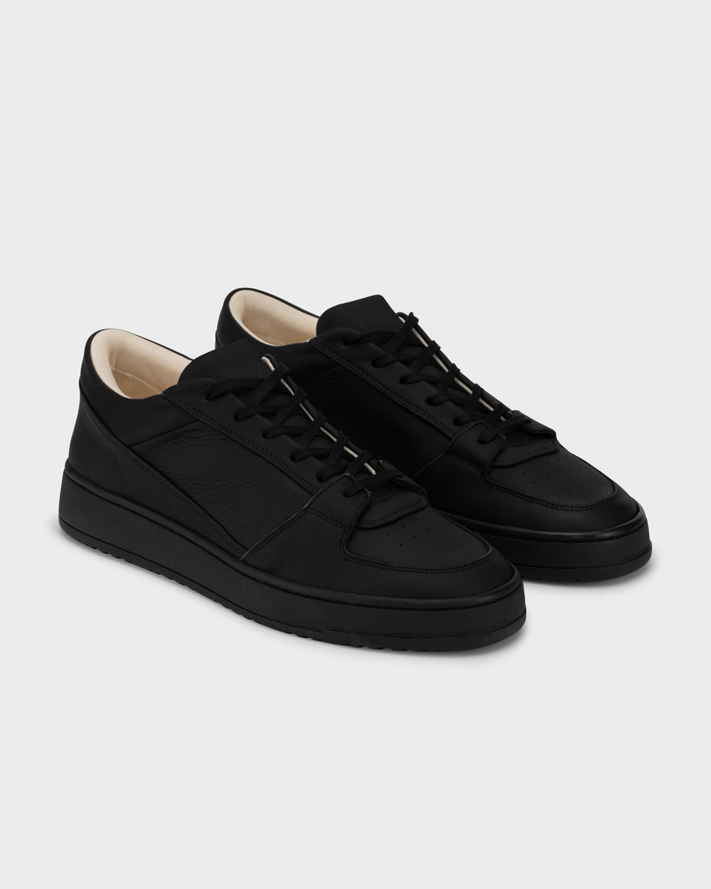 LT 03 Premium Nappa All Black – sneakers in black nappa leather, photo 5