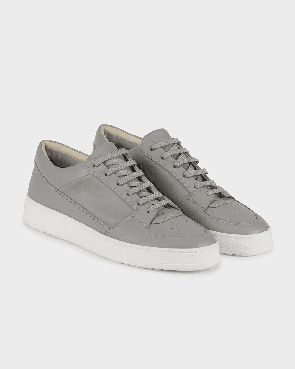 LT 03 Premium Nappa Ash Grey – sneakers in grey nappa leather, photo 4