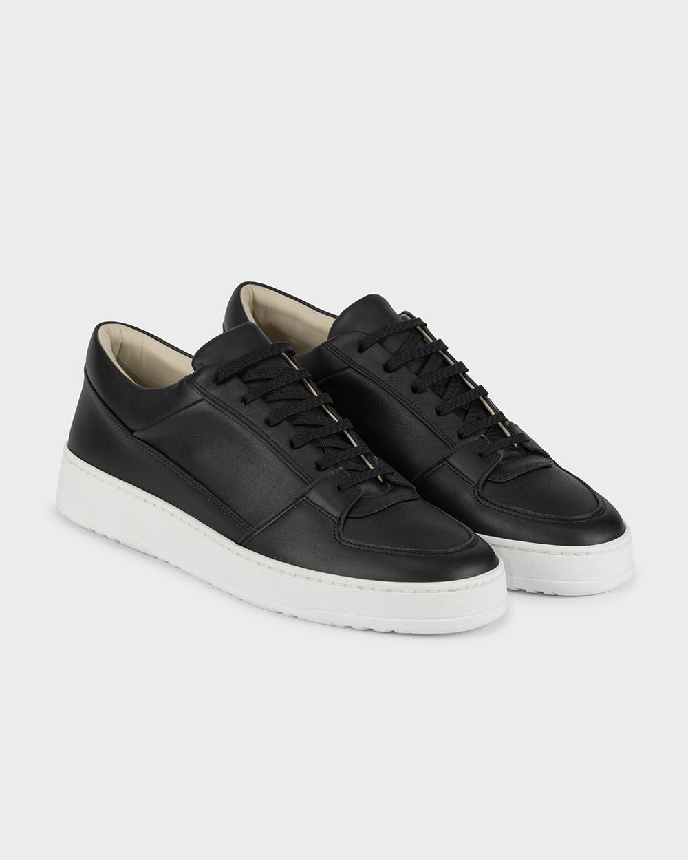 LT 03 Premium Nappa Jet Black – sneakers in black nappa leather, photo 6