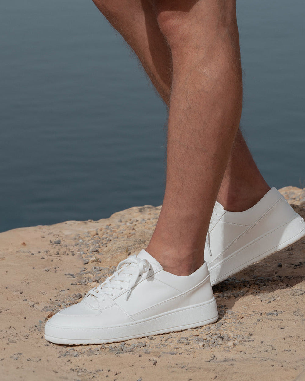 LT 03 Premium Nappa White – sneakers in white nappa leather, photo 11
