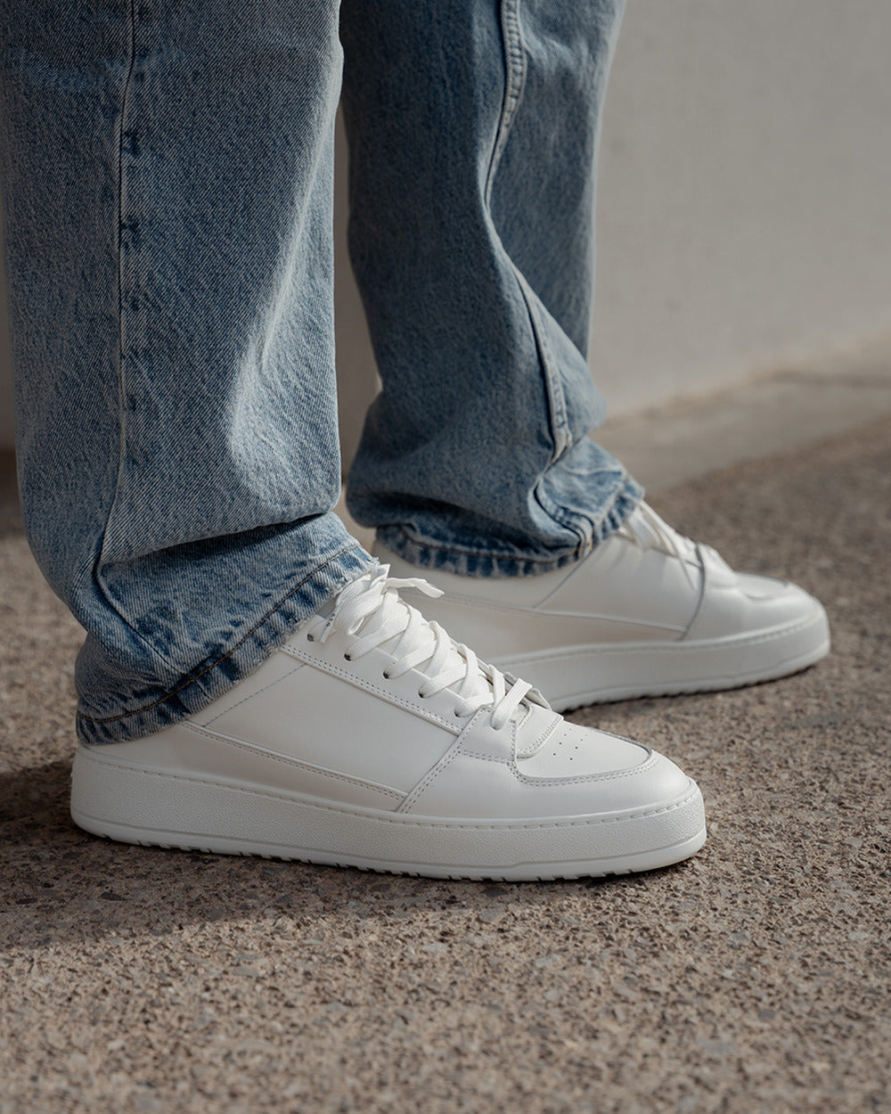 LT 03 Premium Nappa White – sneakers in white nappa leather, photo 14