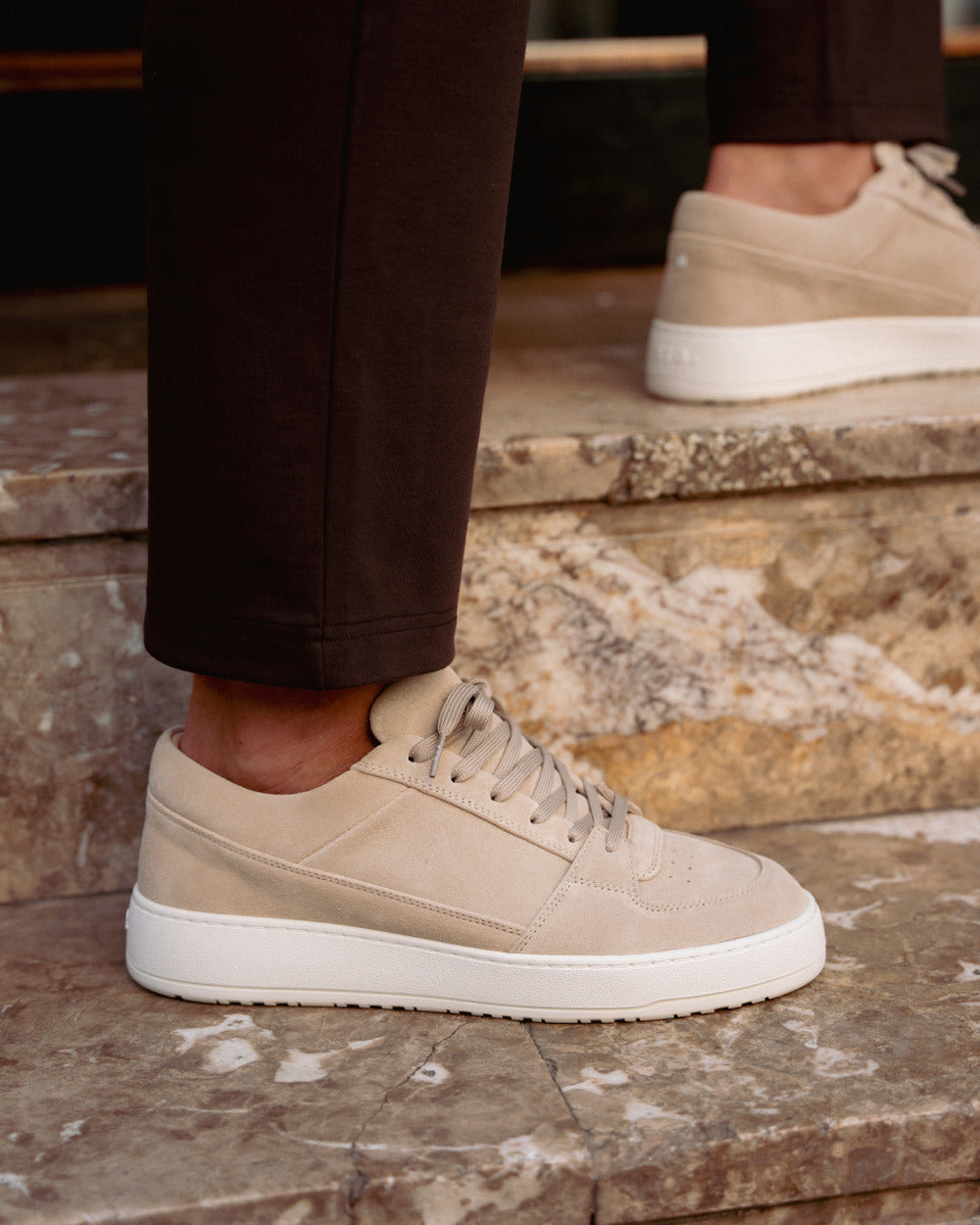 LT 03 Suede Sand – sneakers in beige suede, photo 3