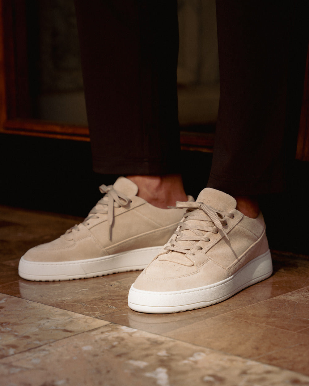 LT 03 Suede Sand – sneakers in beige suede, photo 4