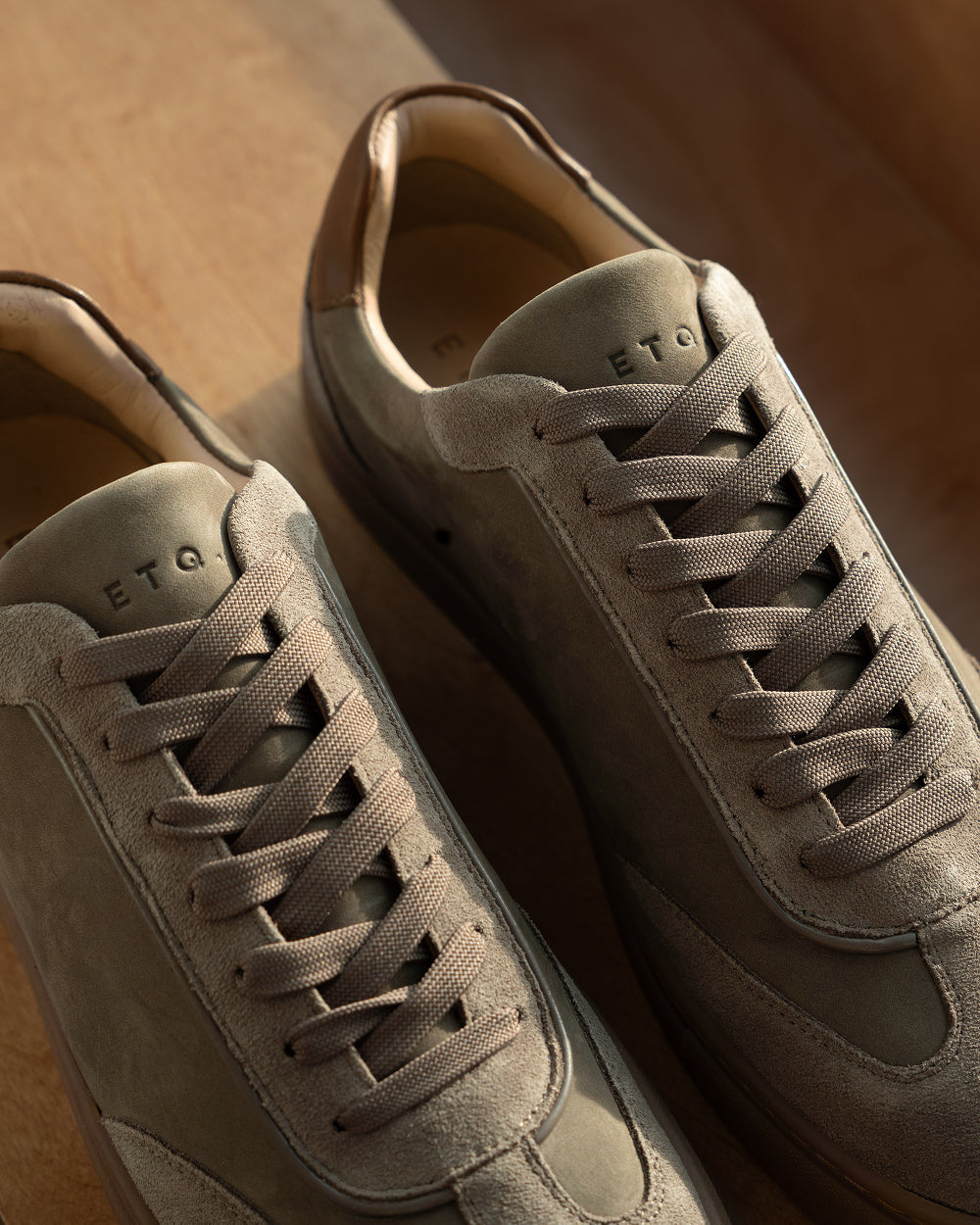 LT 05 Layered Gum Desert Taupe – sneakers in taupe nubuck and suede, worn