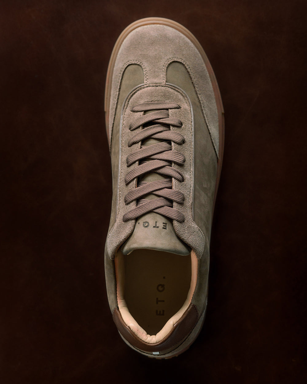 LT 05 Layered Gum Desert Taupe – sneakers in taupe nubuck and suede, worn