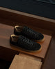 LT 05 Layered Gum Jet Black – sneakers in black nubuck and suede, worn