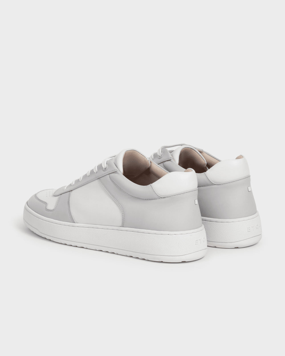 LT 07 Premium Nappa White / Cement Grey – sneakers in white and grey nappa leather, photo 8