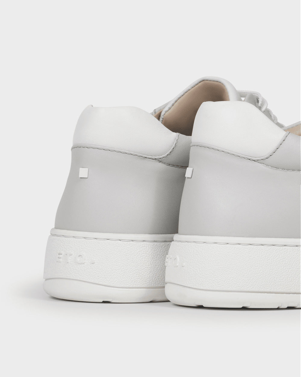 LT 07 Premium Nappa White / Cement Grey – sneakers in white and grey nappa leather, photo 9