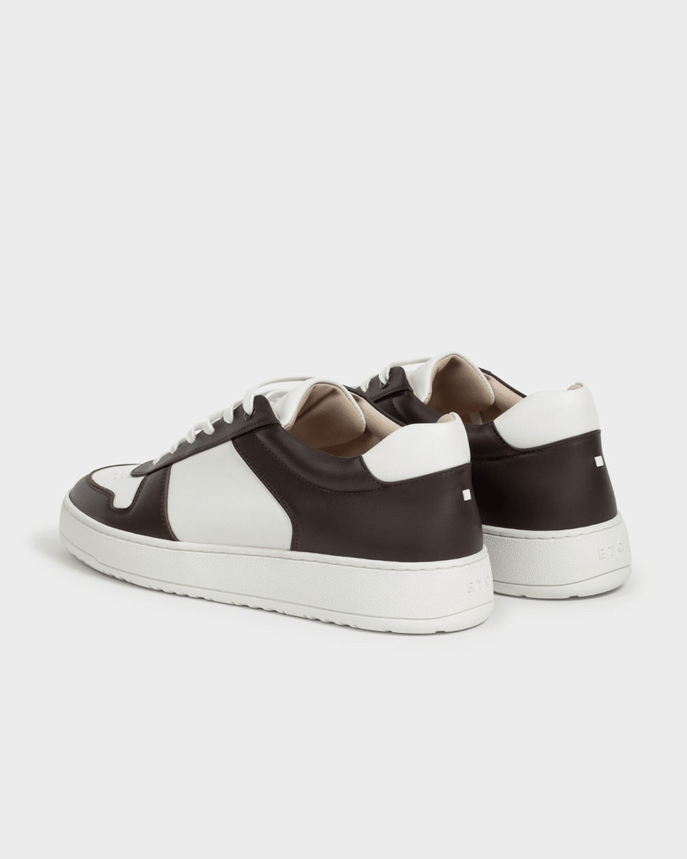 LT 07 Premium Nappa White / Chocolate – sneakers in white and brown nappa leather, photo 17