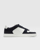 LT 07 White / Blueberry – sneakers in white and blue nappa leather and suede