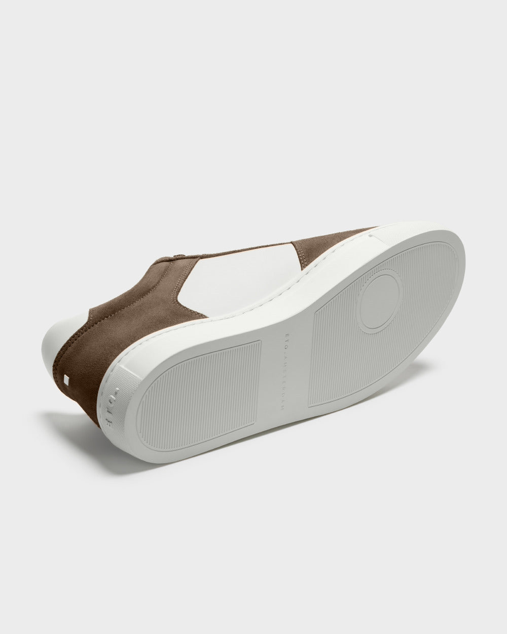 LT 07 White / Desert Taupe – sneakers in white and taupe nappa leather and suede, photo 12
