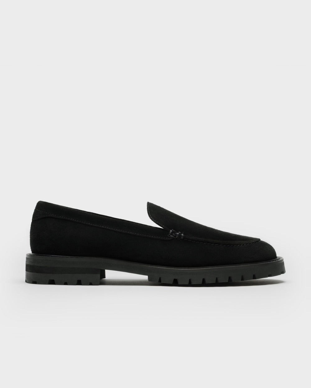 MC 01 Suede All Black – moccasins in black suede