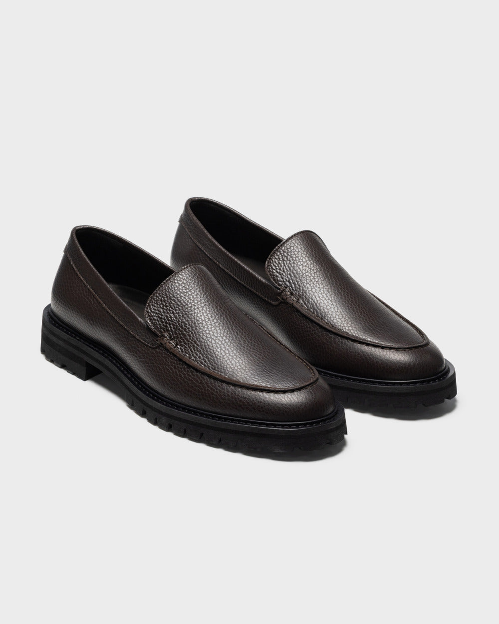 MC 01 Full Grain Chocolate – moccasins in brown full grain leather, photo 4