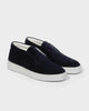 ML 01 Suede Blueberry – mid loafers in blue suede, photo 4