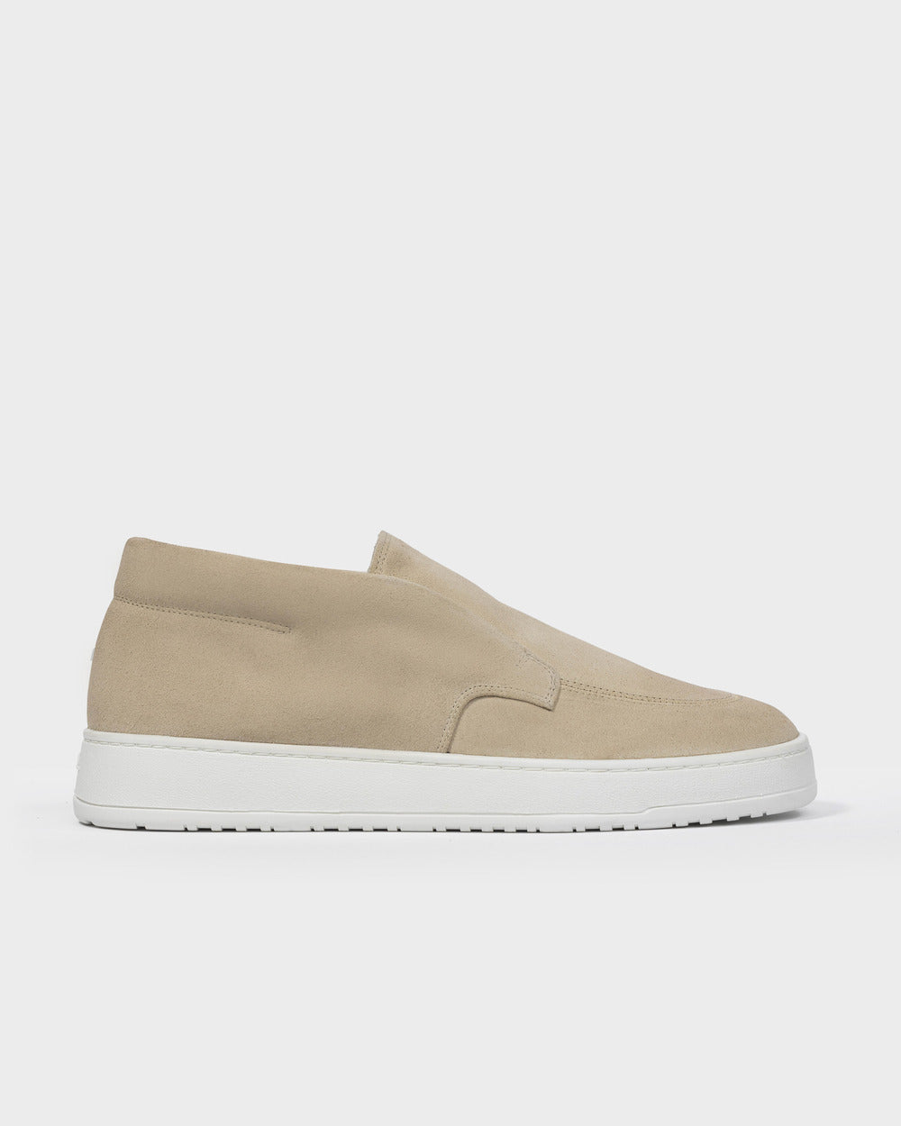 ML 01 Suede Sand – mid loafers in beige suede