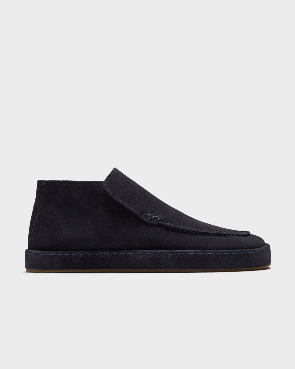 ML 02 Full Suede Blueberry – mid loafers in blue suede