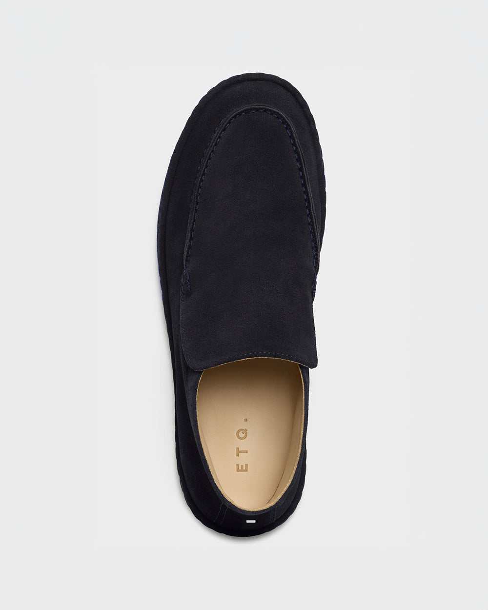 ML 02 Full Suede Blueberry – mid loafers in blue suede, photo 6