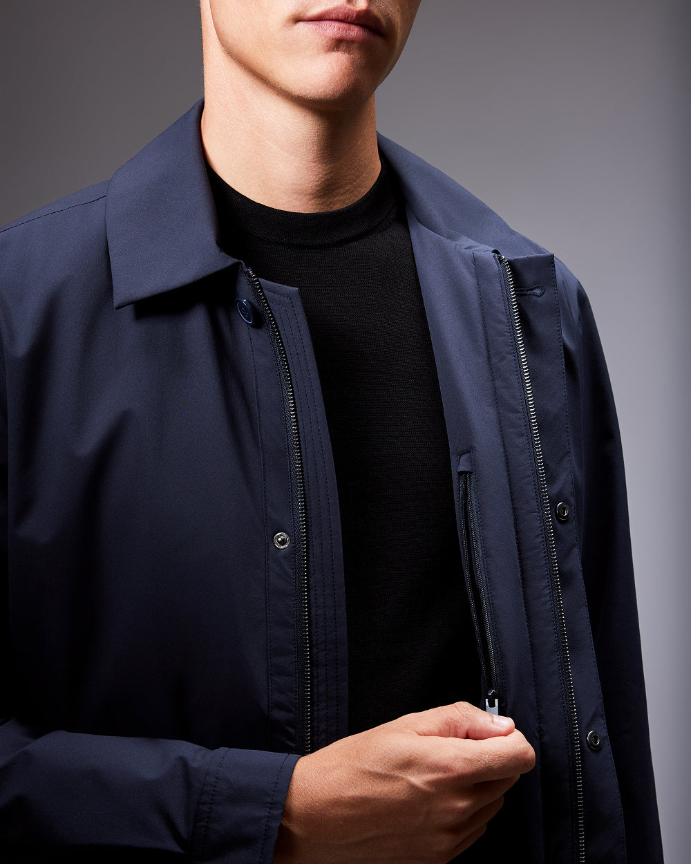 JC 01 Modular Trenchcoat Blueberry