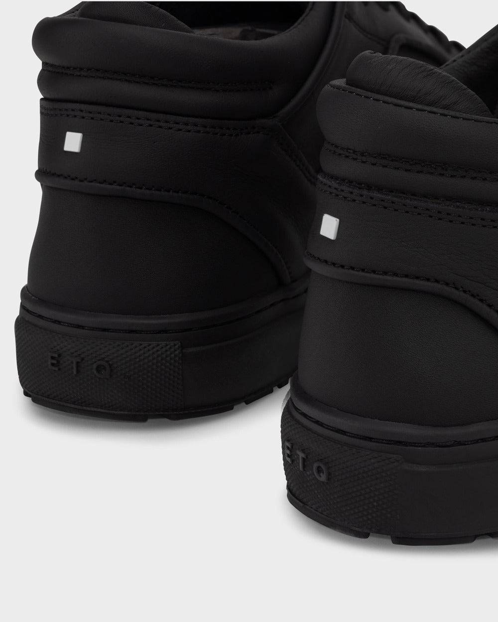 MT 02 Rugged All Black – mid top sneakers in black full grain leather, photo 8