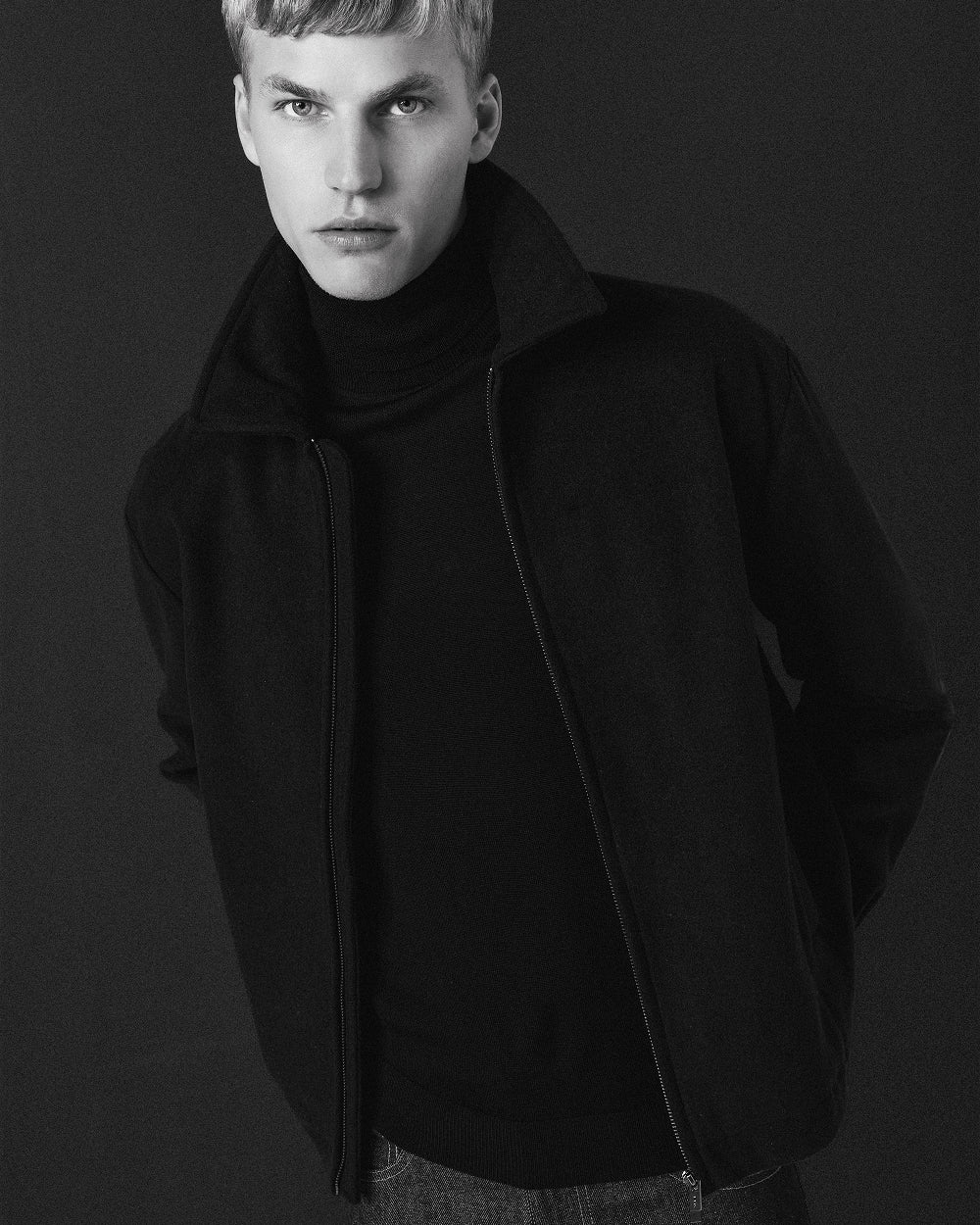 SW 06 Tailored Turtleneck Blueberry