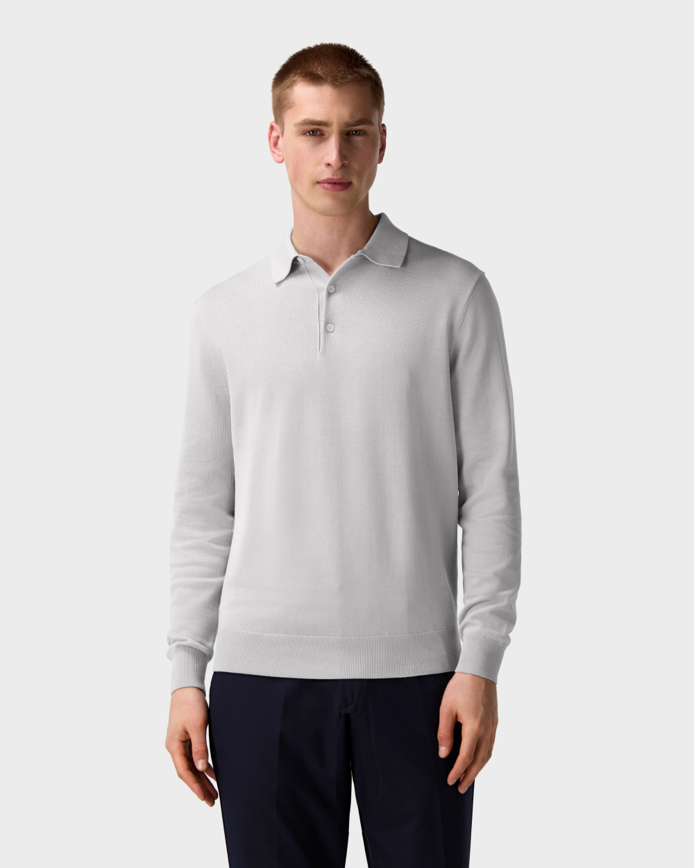 PO 04 Tailored Longsleeve Cement Grey