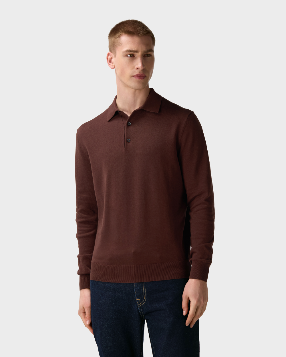 PO 04 Tailored Longsleeve Clay Red