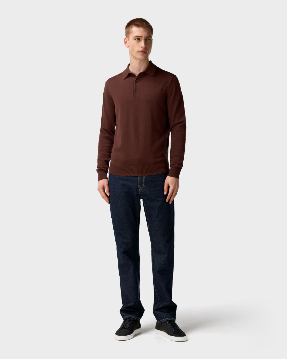 PO 04 Tailored Longsleeve Clay Red