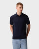 PO 04 Tailored Blueberry – knitted polo in blue cotton and silk