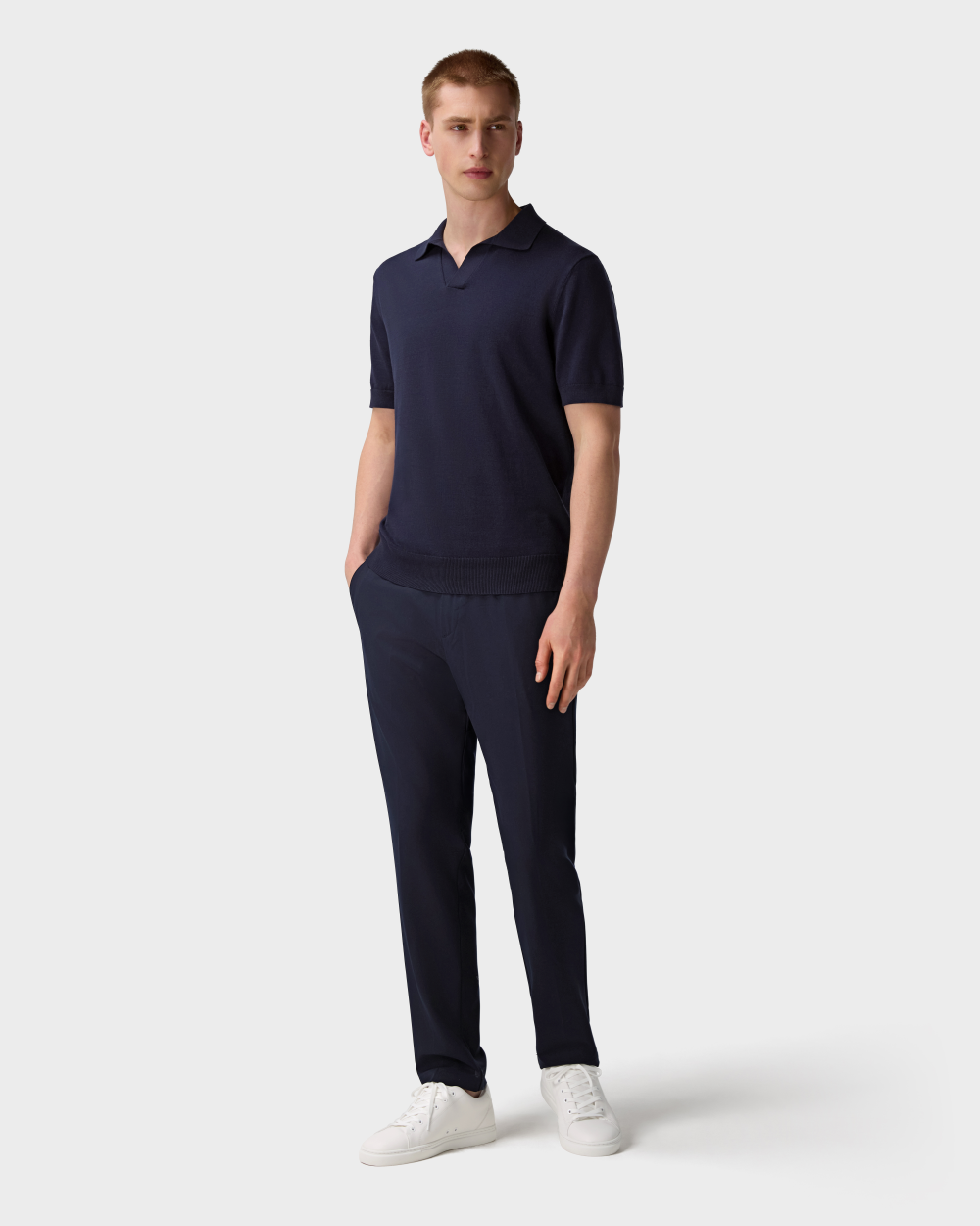 PO 05 Tailored Buttonless Blueberry